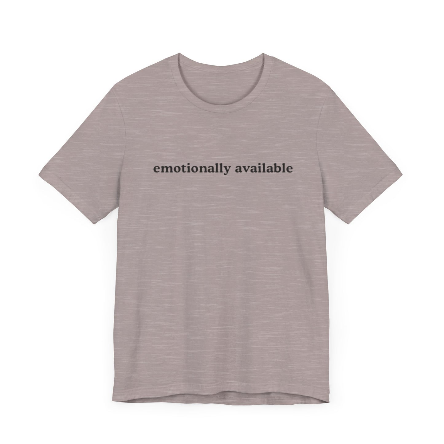 emotionally available graphic slogan jersey short sleeve boyfriend tee