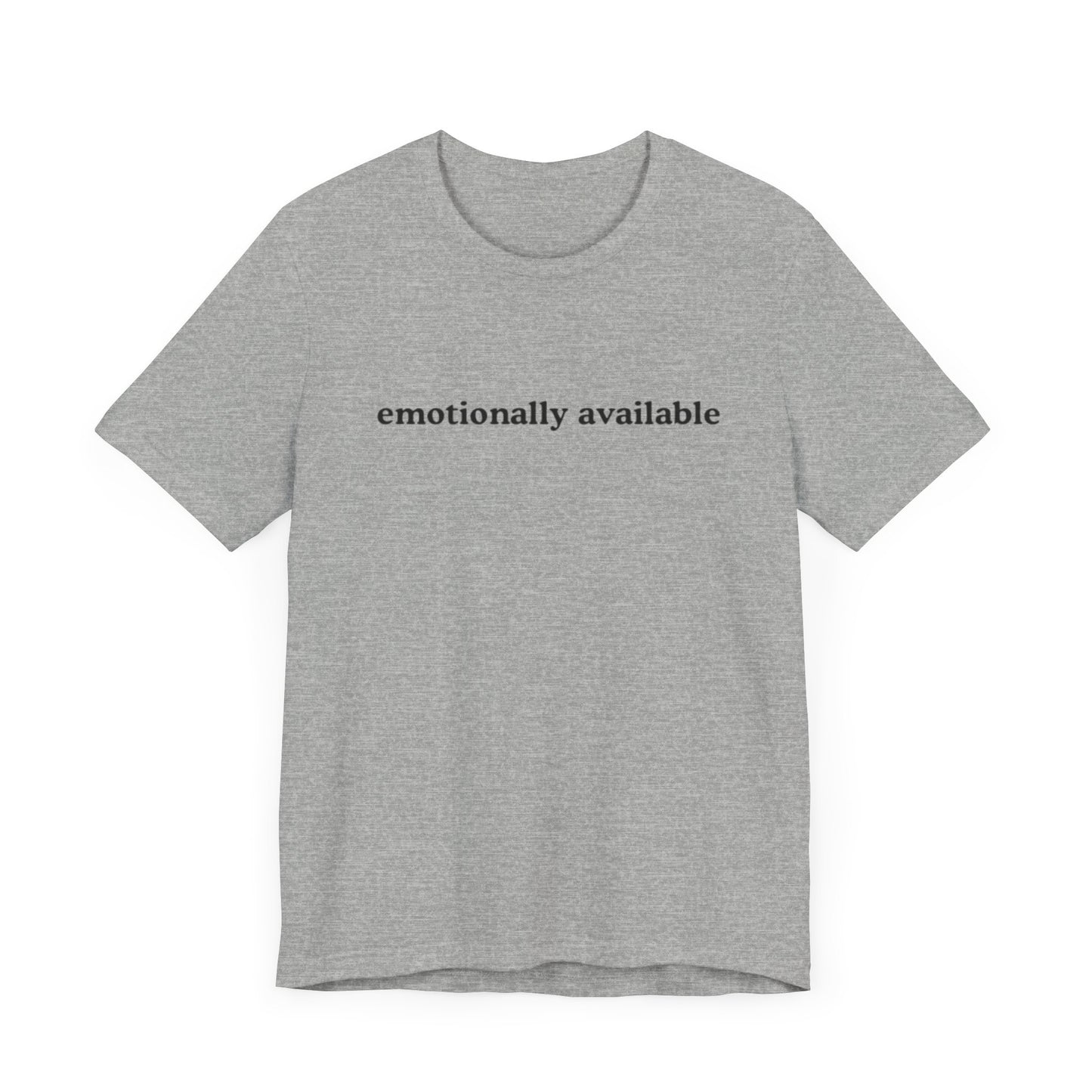 emotionally available graphic slogan jersey short sleeve boyfriend tee