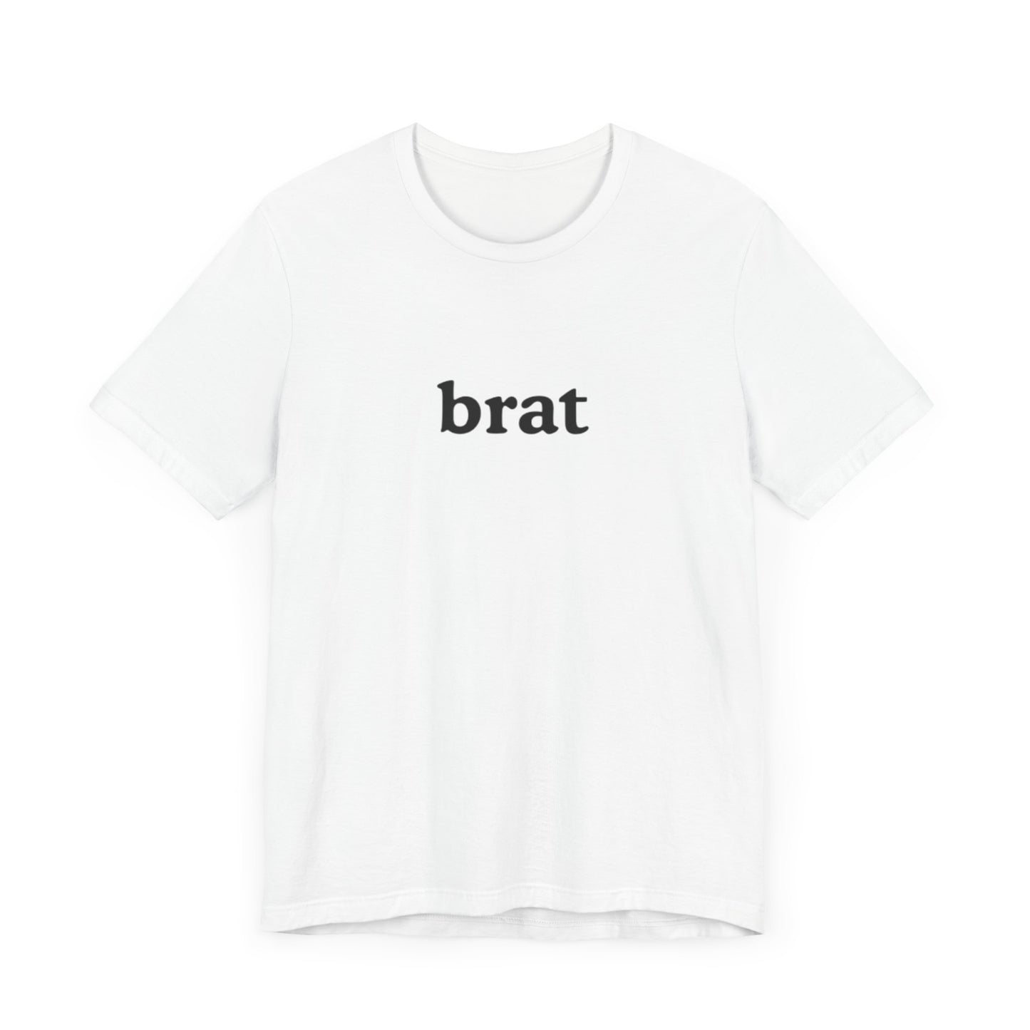 brat graphic slogan jersey short sleeve boyfriend tee