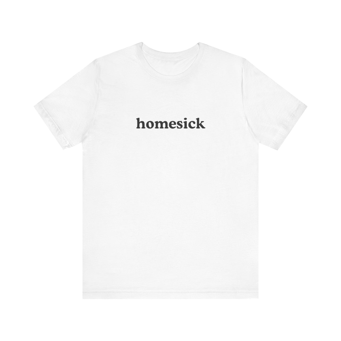 homesick graphic slogan jersey short sleeve boyfriend tee