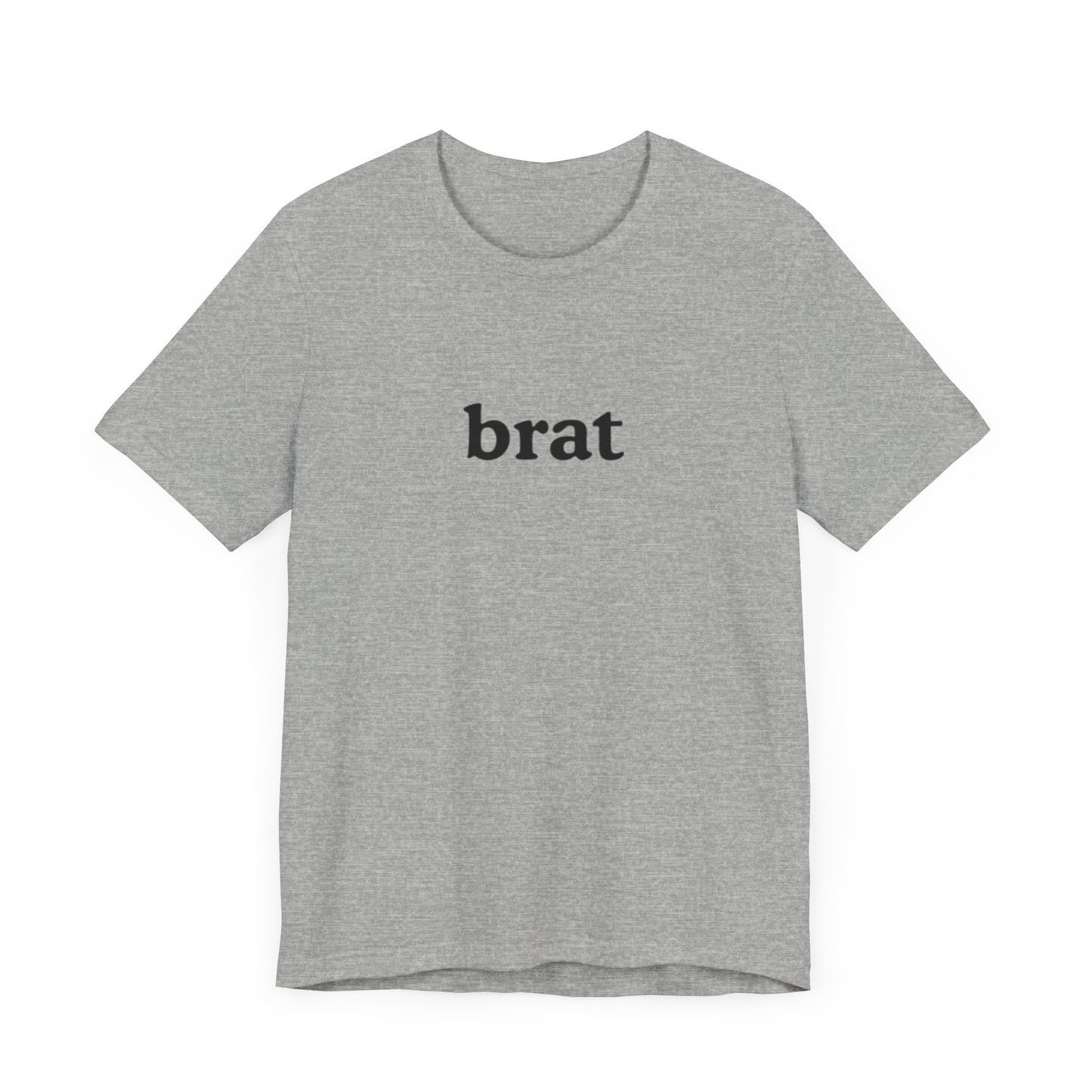 brat graphic slogan jersey short sleeve boyfriend tee