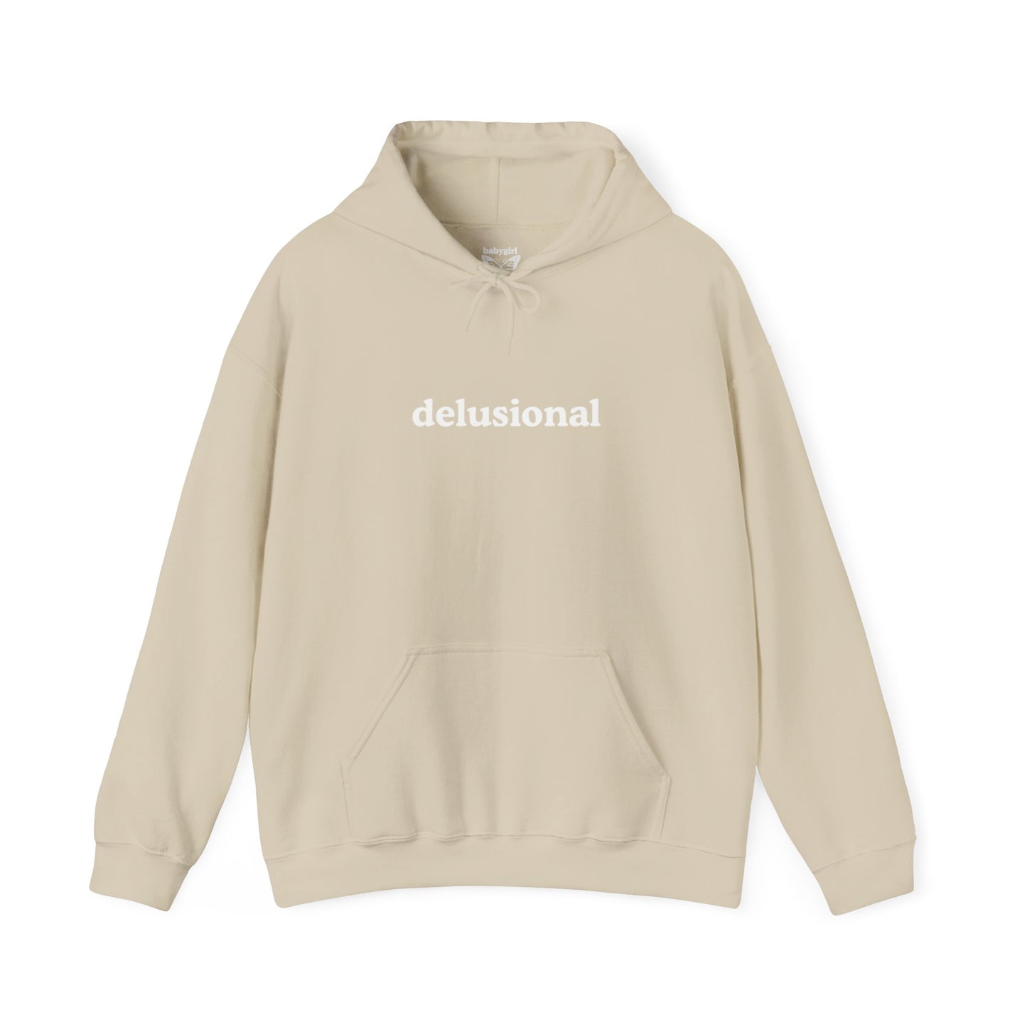 delusional graphic heavy boyfriend hoody