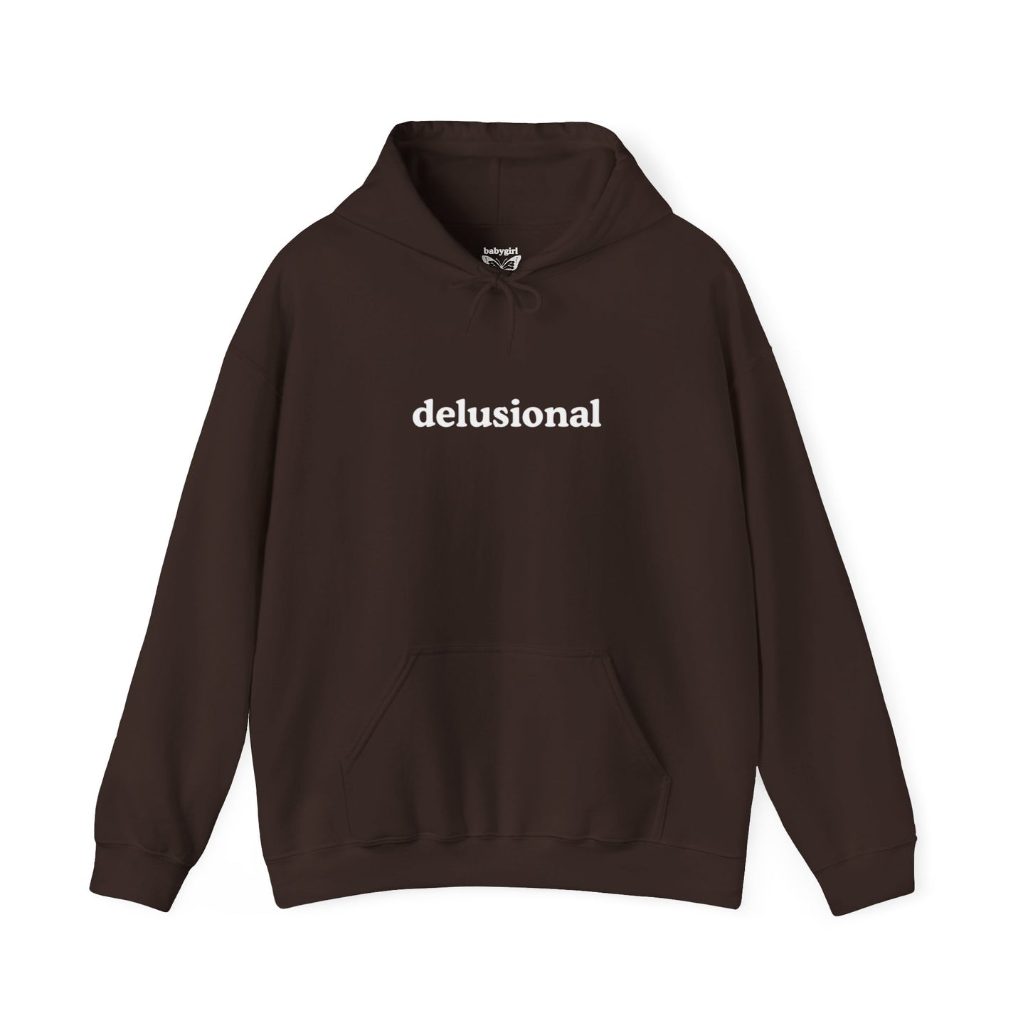 delusional graphic heavy boyfriend hoody