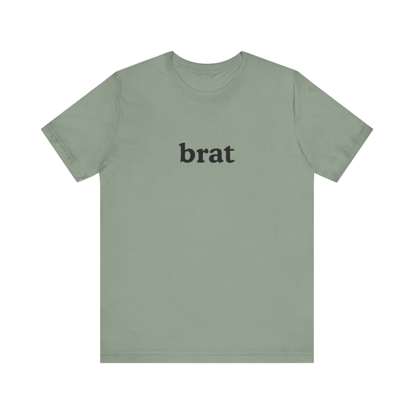 brat graphic slogan jersey short sleeve boyfriend tee