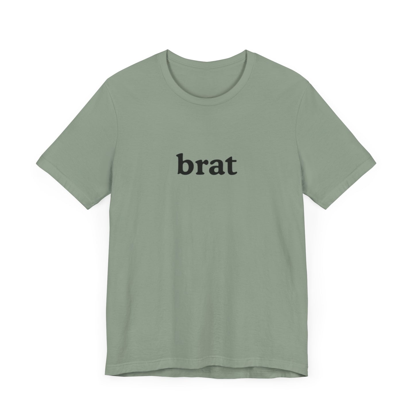 brat graphic slogan jersey short sleeve boyfriend tee