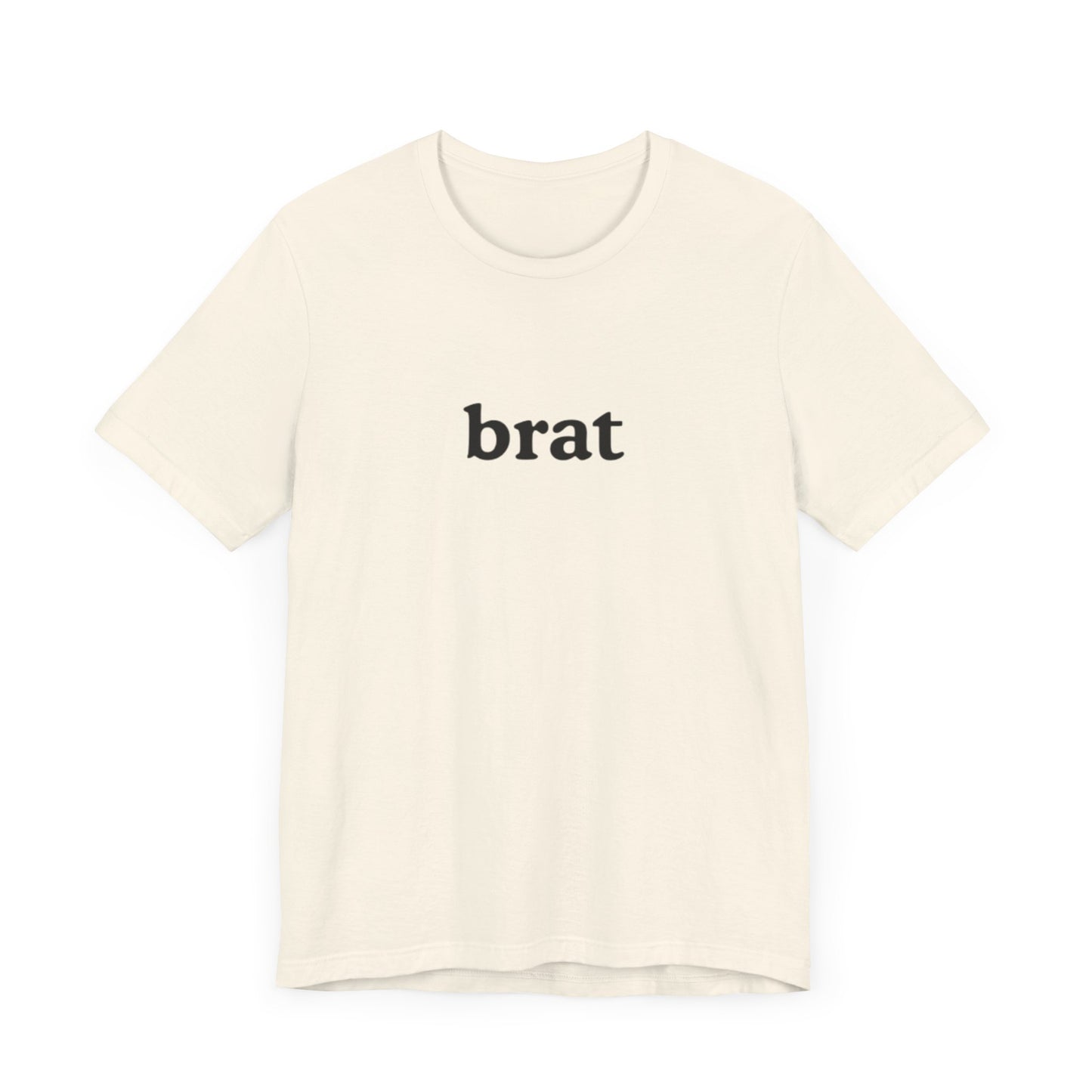 brat graphic slogan jersey short sleeve boyfriend tee