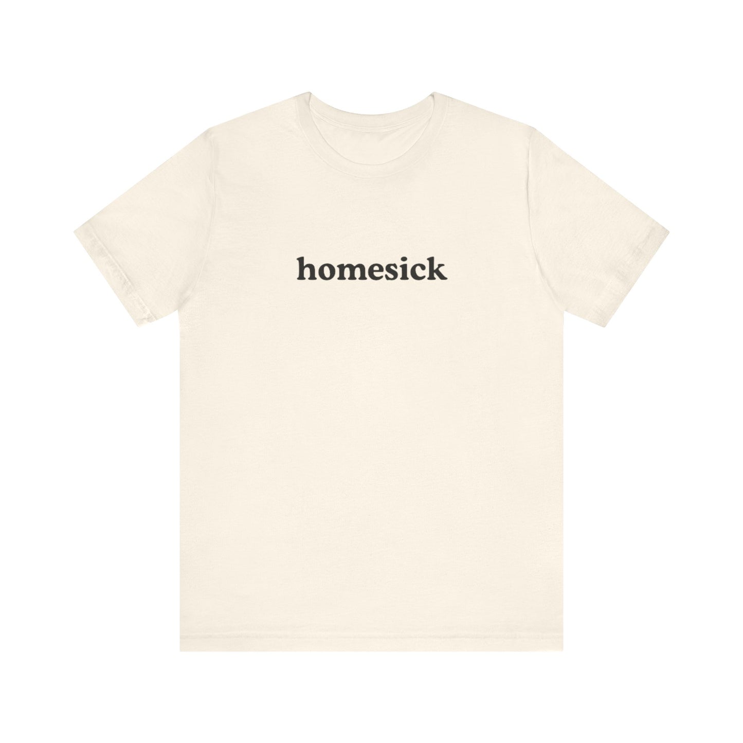 homesick graphic slogan jersey short sleeve boyfriend tee