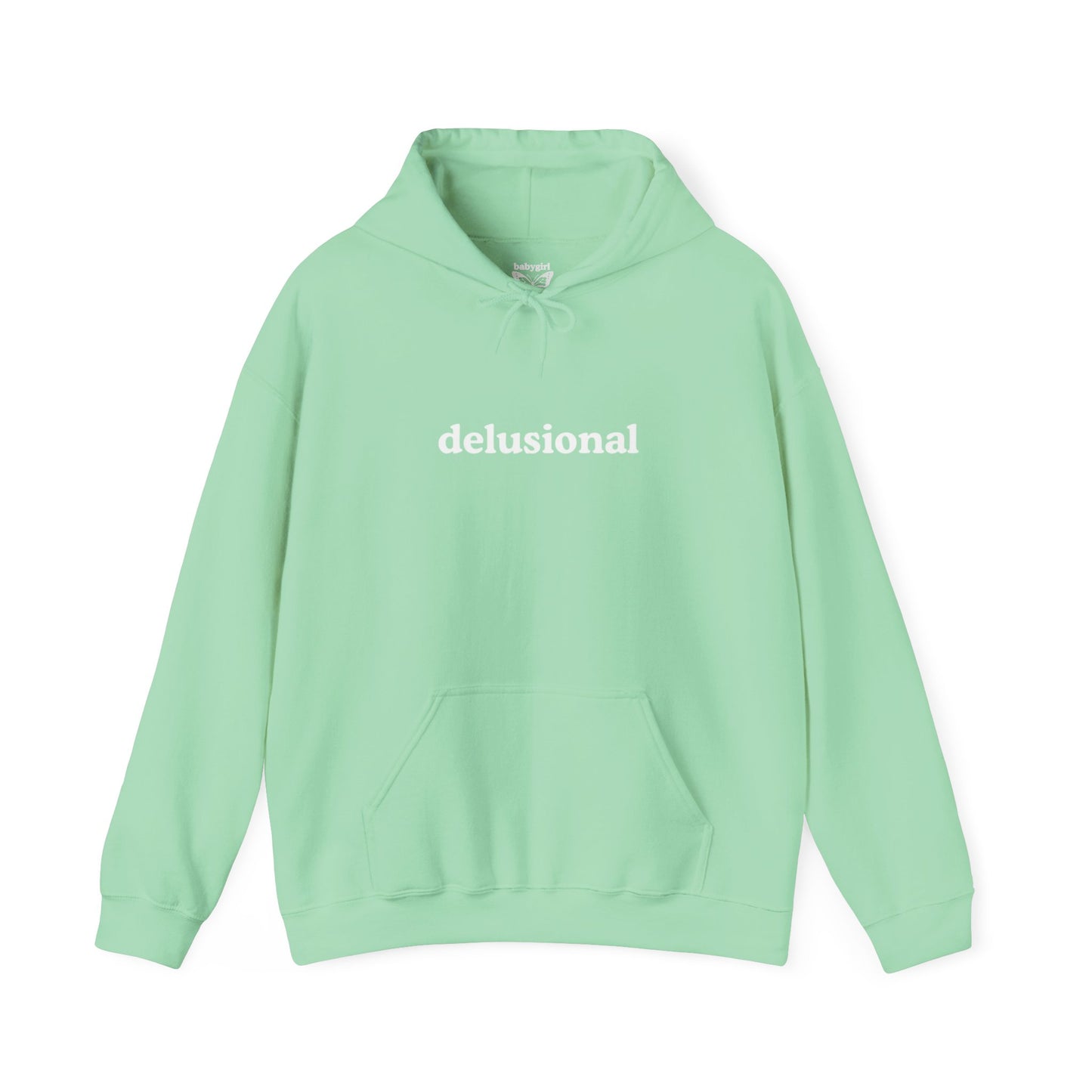 delusional graphic heavy boyfriend hoody