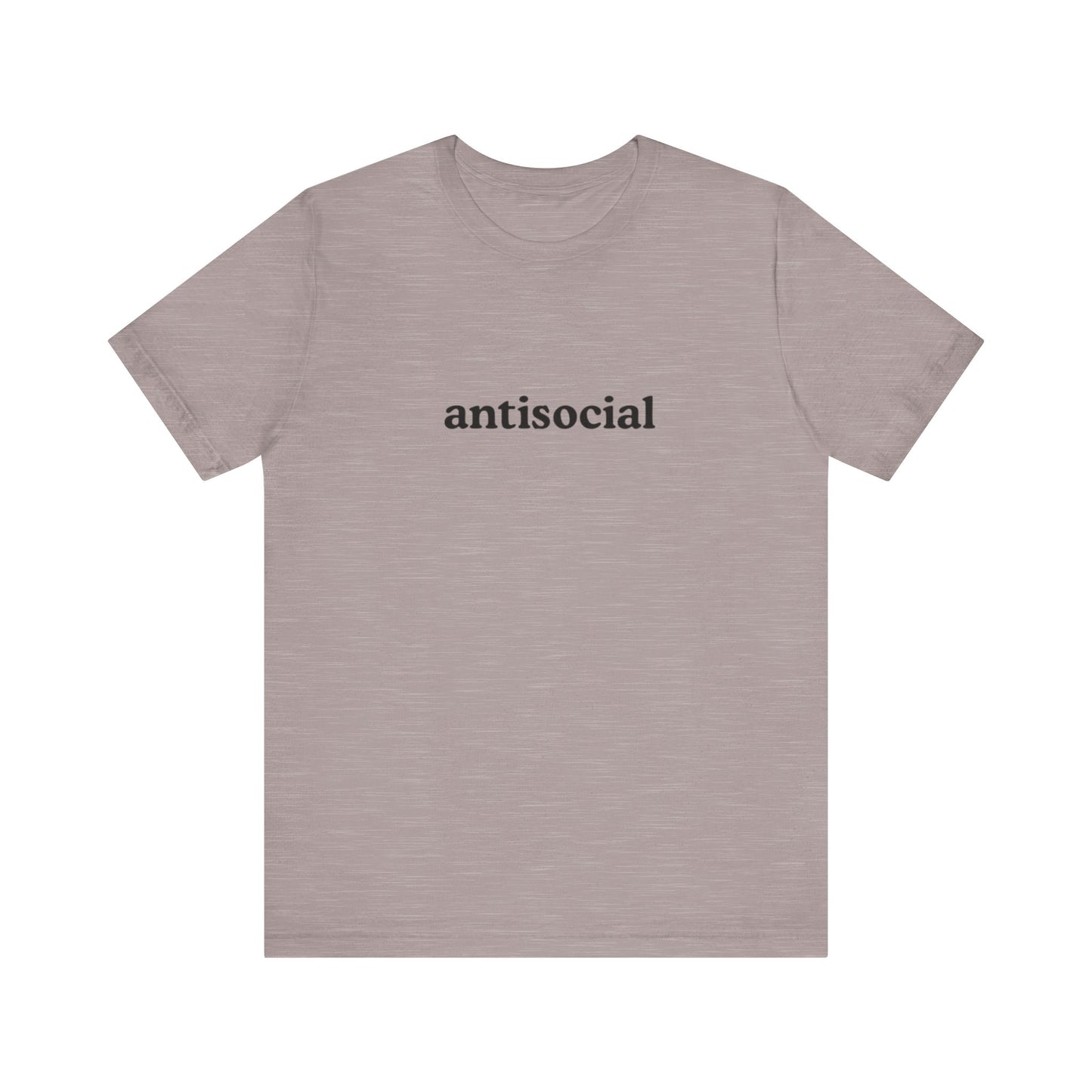 antisocial graphic slogan jersey short sleeve boyfriend tee